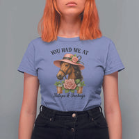 Funny Ky Derby Horse Racing T Shirt For Women You Had Me At Juleps and Jockeys