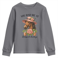 Funny Ky Derby Horse Racing Youth Sweatshirt You Had Me At Juleps and Jockeys