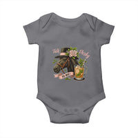 Talk Derby To Me Baby Onesie Ky Horse Racing Mint Julep and Roses