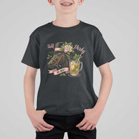 Talk Derby To Me T Shirt For Kid Ky Horse Racing Mint Julep and Roses