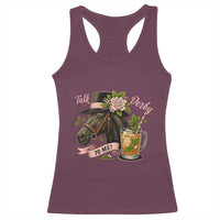 Talk Derby To Me Racerback Tank Top Ky Horse Racing Mint Julep and Roses