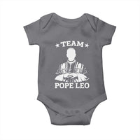 Team Pope Leo XIV Baby Onesie Vintage Catholic Faith Historical Religious Support