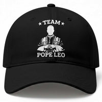 Team Pope Leo XIV Baseball Cap Vintage Catholic Faith Historical Religious Support