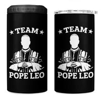 Team Pope Leo XIV 4 in 1 Can Cooler Tumbler Vintage Catholic Faith Historical Religious Support