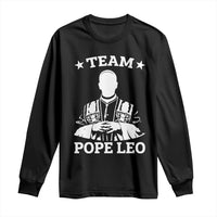 Team Pope Leo XIV Long Sleeve Shirt Vintage Catholic Faith Historical Religious Support