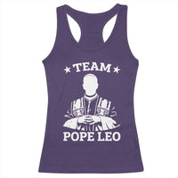 Team Pope Leo XIV Racerback Tank Top Vintage Catholic Faith Historical Religious Support