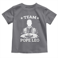 Team Pope Leo XIV Toddler T Shirt Vintage Catholic Faith Historical Religious Support