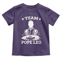 Team Pope Leo XIV Toddler T Shirt Vintage Catholic Faith Historical Religious Support
