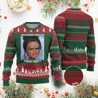 Funny You Rushed Through Your Test Doll Face Meme Ugly Christmas Sweater Teacher Reaction Humor Testing Day
