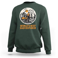 Camping Dad Sweatshirt World's Best Dadventure Dad Camping Outdoor Nature Lovers - Wonder Print Shop