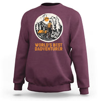 Camping Dad Sweatshirt World's Best Dadventure Dad Camping Outdoor Nature Lovers - Wonder Print Shop