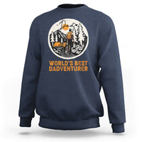 Camping Dad Sweatshirt World's Best Dadventure Dad Camping Outdoor Nature Lovers - Wonder Print Shop