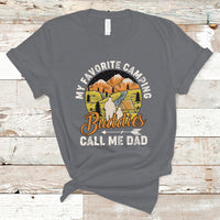 Camping Dad T Shirt My Favorite Camping Buddies Call Me Dad Vintage Fathers Day - Wonder Print Shop