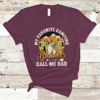 Camping Dad T Shirt My Favorite Camping Buddies Call Me Dad Vintage Fathers Day - Wonder Print Shop