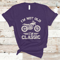 Mens Birthday T Shirt I'm Not Old I'm Classic Funny Motorcycle Graphic Biker Mens - Wonder Print Shop