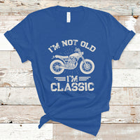 Mens Birthday T Shirt I'm Not Old I'm Classic Funny Motorcycle Graphic Biker Mens - Wonder Print Shop