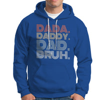 Funny Dad Hoodie Men Dada Daddy Dad Bruh Fathers Day Vintage Funny Father - Wonder Print Shop