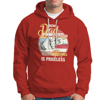Funny Dad Hoodie Being Dad is an Honor Being Papa is Priceless Fathers Day - Wonder Print Shop