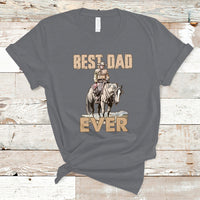 Horse Dad T Shirt Father's Day Best Dad Ever Retro Western Rodeo Cowboy Dad - Wonder Print Shop