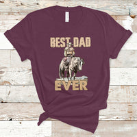 Horse Dad T Shirt Father's Day Best Dad Ever Retro Western Rodeo Cowboy Dad - Wonder Print Shop