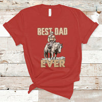 Horse Dad T Shirt Father's Day Best Dad Ever Retro Western Rodeo Cowboy Dad - Wonder Print Shop