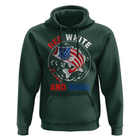 Red White And Bruh Fishing Hoodie Funny Patriotic Bass 4th Of July American Flag