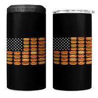 Funny Hot Dog American Flag 4 in 1 Can Cooler Tumbler Patriotic USA 4th of July Summer BBQ Party - Wonder Print Shop