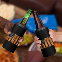 Funny Hot Dog American Flag 4 in 1 Can Cooler Tumbler Patriotic USA 4th of July Summer BBQ Party - Wonder Print Shop