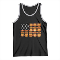 Funny Hot Dog American Flag Tank Top Patriotic USA 4th of July Summer BBQ Party - Wonder Print Shop