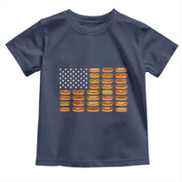 Funny Hot Dog American Flag Toddler T Shirt Patriotic USA 4th of July Summer BBQ Party - Wonder Print Shop