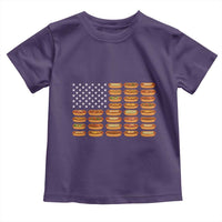 Funny Hot Dog American Flag Toddler T Shirt Patriotic USA 4th of July Summer BBQ Party - Wonder Print Shop