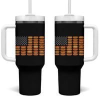 Funny Hot Dog American Flag Tumbler With Handle Patriotic USA 4th of July Summer BBQ Party - Wonder Print Shop
