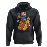 Cool Patriotic Hot Dog Hoodie Funny 4th of July Cookout 4th of July American Flag - Wonder Print Shop