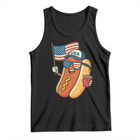Cool Patriotic Hot Dog Tank Top Funny 4th of July Cookout 4th of July American Flag - Wonder Print Shop