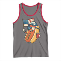 Cool Patriotic Hot Dog Tank Top Funny 4th of July Cookout 4th of July American Flag - Wonder Print Shop
