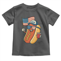 Cool Patriotic Hot Dog Toddler T Shirt Funny 4th of July Cookout 4th of July American Flag - Wonder Print Shop