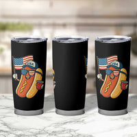Cool Patriotic Hot Dog Tumbler Cup Funny 4th of July Cookout 4th of July American Flag - Wonder Print Shop