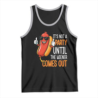 It's Not A Party Until The Wiener Comes Out Tank Top Funny Hot Dog Joke BBQ 4th of July Cookout - Wonder Print Shop