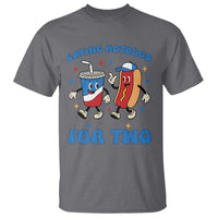 Eating Hotdogs for Two T Shirt Cute Pregnancy Announcement Patriotic 4th Of July