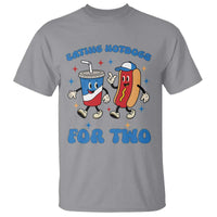 Eating Hotdogs for Two T Shirt Cute Pregnancy Announcement Patriotic 4th Of July