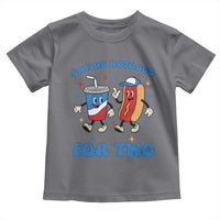 Eating Hotdogs for Two Toddler T Shirt Cute Pregnancy Announcement Patriotic 4th Of July