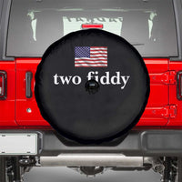 Two Fiddy America 250th Anniversary Minimalist Spare Tire Cover Funny US American Flag Slang 1776 to 2026 Semiquincentennial