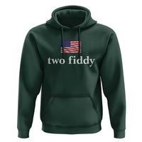 Two Fiddy America 250th Anniversary Minimalist Hoodie Funny US American Flag Slang 1776 to 2026 Semiquincentennial