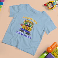 Kindergarten School Bus T Shirt For Kid Rolling Into Kinder 1st Day Of School - Wonder Print Shop
