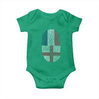 Proud France England Flag Fingerprint DNA Graphic Baby Onesie French Anglo English Heritage Roots Dual Patriotism