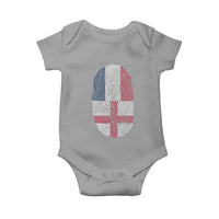 Proud France England Flag Fingerprint DNA Graphic Baby Onesie French Anglo English Heritage Roots Dual Patriotism