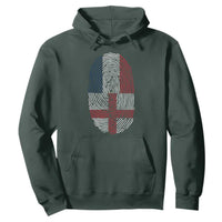 Proud France England Flag Fingerprint DNA Graphic Hoodie French Anglo English Heritage Roots Dual Patriotism