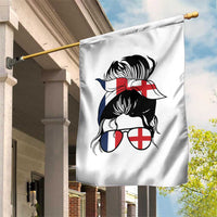 Proud France England Flag Messy Bun Bandana Sunglasses Graphic Garden Flag French Anglo English Heritage Roots Woman