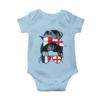 Proud France England Flag Messy Bun Bandana Sunglasses Graphic Baby Onesie French Anglo English Heritage Roots Woman