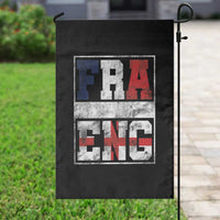 FRA ENG France England Flag Graphic Garden Flag French English Country Pride